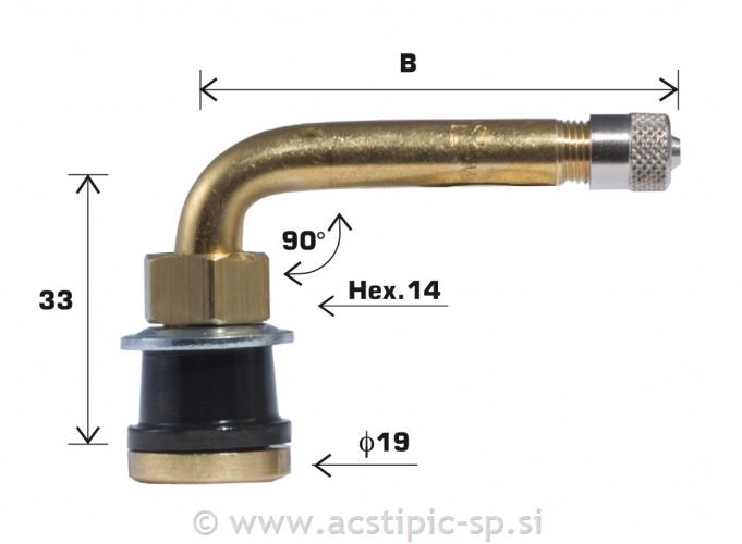 Ventil WONDER Tovor Kovin 10(15,9 mm)